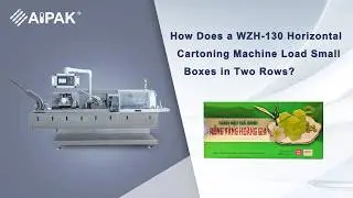 How Does a WZH-130 Horizontal Cartoning Machine Load Small Boxes in Two Rows?
