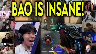 Valorant Streamers Reacts To EG bao Insane 4k CLUTCH Against 100T In VCT