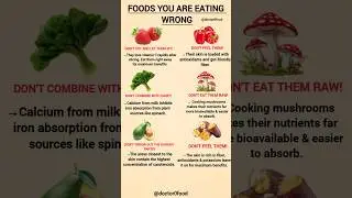 Foods You Are Eating Wrong ❌🍓 | Healthy Eating Tips You Must Know #healthyeating #healthylifestyle