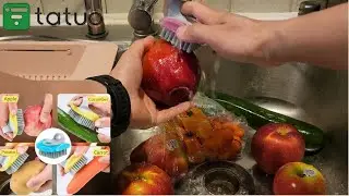 Tatuo Fruit & Vegetable Brush | How To Properly Clean Fruits & Vegetables