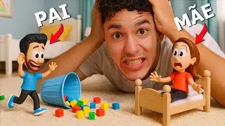 Viramos Bonecos e agora MEU FILHO PRECISA CUIDAR DE MIM (Saiu de Controle!)
