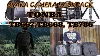 Osaka Tonba camera bag TB668 TB667 TB786 Waterproof Camera Backpack for Lens Accessories Unboxing