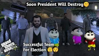GTA 5: Franklin Ready To Take Michael As President In Election 😏Shinchan Hacks 🤨|| Ps gamester|