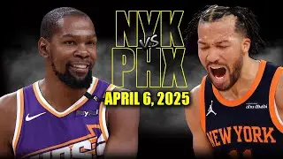 New York Knicks vs Phoenix Suns Full Game Highlights - April 6, 2025 | NBA Regular Season
