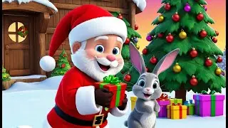 Santa on a Bunny&rsquo;s Village | Funny Christmas Bunny Adventure Kids Nursery Rhyme Animation