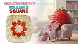 How to Crochet Strawberry Pattern Blanket - Easy Step by Step Tutorial