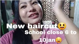 Hairstyle kisa change khaika husband wanajak kha😀|| School bo bondho tak hihi😀