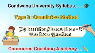Less Than| Below Than| Continuous Series Mean Median And Mode| Statistics Lecture In Marathi