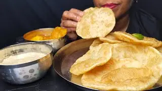 MUKBANG LUCHI ALU DUM GUD KHEER CHILLI #luchi #aludum #foodie #GUDKHEER #GUDERPAYESH #mukbang #asmr 