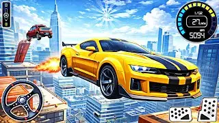 Roof Jumping Car Parking Games - Extreme GT Car Stunt Driving 3D | Android Gameplay