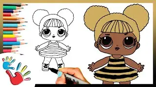 How to Draw Queen Bee from LOL Surprise | Easy Step-by-Step Tutorial for Kids