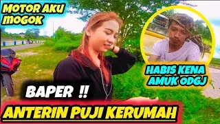 cewek cantik di ganggu ODGJ !! Arya Anterin pulang minta restu !! Motovlog Indonesia