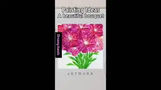 #Beautifulpainting❤️🌼ideas#colorful flower bouquet#artisticvibes#artist#fypシ゚viral#trending#ytshort💕