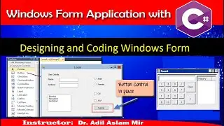 Day---3: Add Controls to Windows Form Application with C# (Button, Textbox, Label) and Editing Code