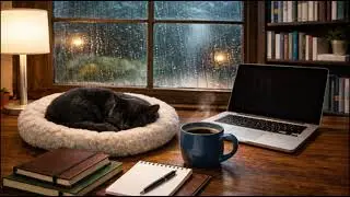 🎧📖 2 Hours Study Library Ambience | Typing, Cats & Background Noise | Minimal Talking | No Music 📚💻
