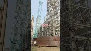 Shell shifting at construction site #Boiler #Thermal power plant #shortsvideo #shortviral #shorts