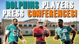 Miami Dolphins Tua Tagovailoa, Byron Jones, Davon Godchaux Press Conference! | Roster Moves!
