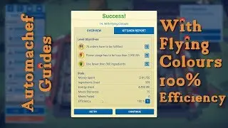 Automachef Tips & Tricks - With Flying Colours 100% Efficiency