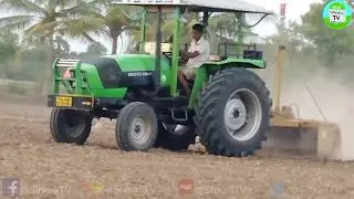 உழவுக் கருவிகள் | லேசர் நில சமப்படுத்தும் கருவி | Laser land leveler Demo