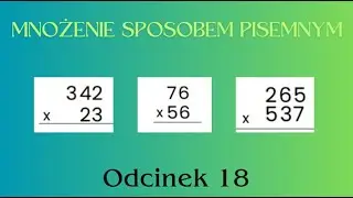mnożenie pisemne - na pewno zrozumiesz