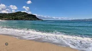 La plage de Portigliolo &agrave; Propriano.