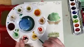 Watercolor Landscape Techniques - High School Art Lesson