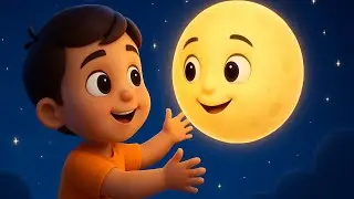 Chanda Mama Door Ke 🌙 | Cute 3D Cartoon Hindi Rhymes for Kids | Lullaby Song Animation