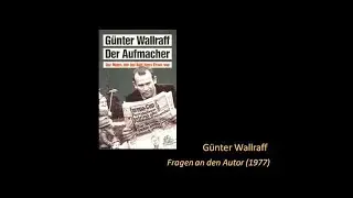 G&uuml;nter Wallraff - Wie abeitet die BILD-Zeitung? (Audio 1977) 1/4