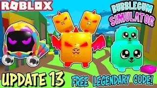 *TOY SERPENT* LEGENDARY PET CODE, NEW LAND, EGGS & CURRENCY | BUBBLEGUM SIMULATOR *UPDATE 13* ROBLOX