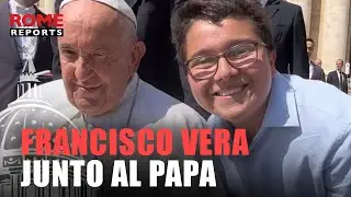 Cuando el activista de 14 a&ntilde;os, Francisco Vera, salud&oacute; al papa