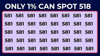 Test Your Observation Skill! Spot The Odd Numbers and Letters || MEDIUM LEVEL EDITION