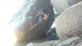 V7 from failure to success on the fake eppulator at mount woodson (bouldering)