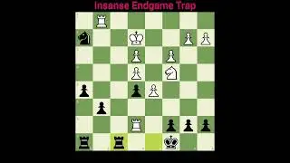 Insane endgame trap #brilliant #chess #chesstactics #chesscom #shorts