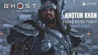 Khotun Khan Full Boss Fight | Ghost of Tsushima | PS5 | UHD