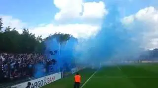 PYROAKTION, Siegesfeier & Siegerehrung beim Juniorenpokalfinale 2015