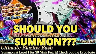 Naruto Blazing Should You Summon On The NEW Blazing Bash Madara Uchiha 