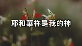 【讚美詩歌】耶和華祢是我的神