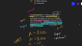 Hypothesis Testing - Simple two tail test for Sample Mean