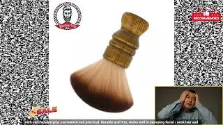 3256806086379852 Barber Neck Duster Brush Neck Facial Cleaning Brush Wooden Handle Bear