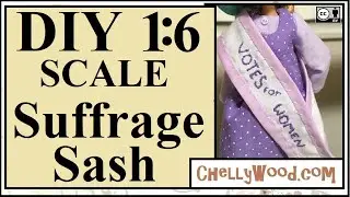 Doll Crafts: How to Make a Doll's Sash (Women's Suffrage for Kids)
