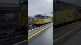 Class56 locomotive gently accelerating. #trains #railway #class56