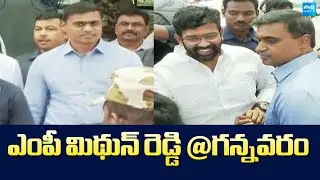 MP Mithun Reddy Latest Visuals At Gannavaram Airport |@SakshiTVLIVE