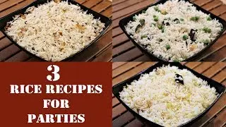 Easy Rice Recipes For Parties | Indian Aromatic Rice Recipes