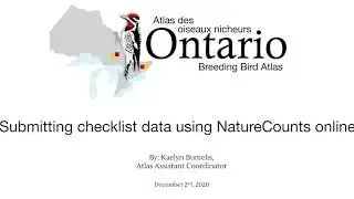 Submitting checklist data to Atlas-3 using NatureCounts online