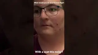 What would YOU do with a plane seat this NOISY??!! #planes  #infiniteflightsimulator #aviation