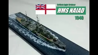 HMS NAIAD 1940  1／700Scaiemodel　イギリス海軍ダイドー級軽巡洋艦ナイアド