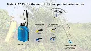 Matabi LTC 15 (Battery Sprayer) with 1.2M Telescopic Lance & Acc - Pest Control in Immature Oil Palm