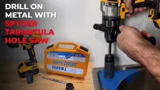 How to drill hole in metal using a Hole Saw | HANDYBROS |