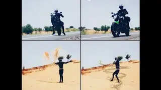 #Day 2 sirsa to sikar Rajasthan bike stunt on delhi churu highway