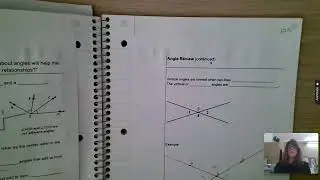 Angle Relationships and Triangles notebook set up video